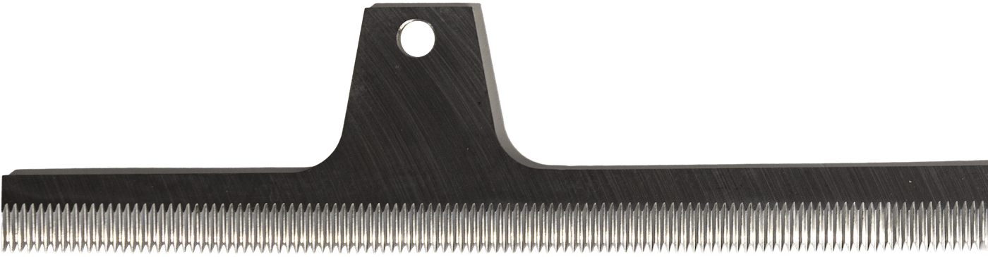 Gezahnte Messer im Detail